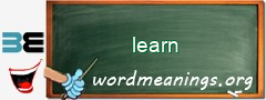 WordMeaning blackboard for learn